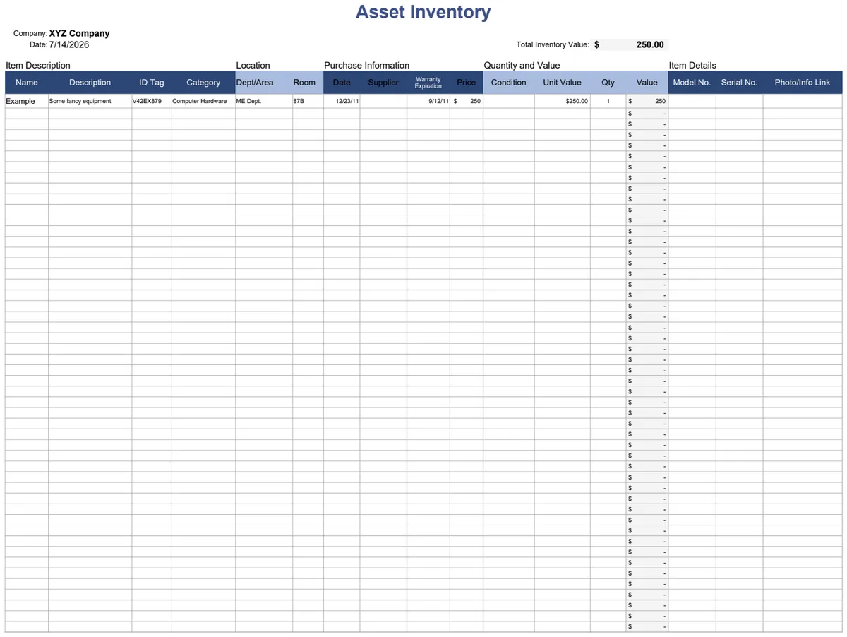 Asset Inventory preview