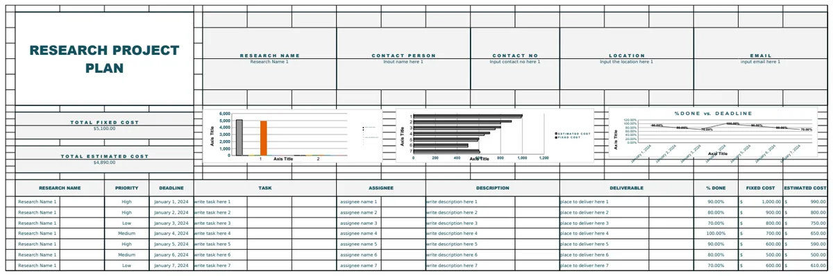 Research Project Plan preview