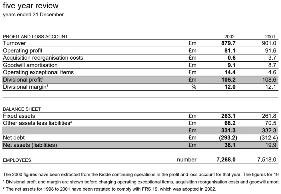 Five Year Profit and Loss Review preview