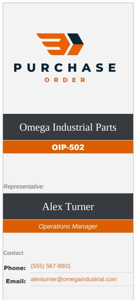 Administration Purchase Order Tracker Template preview