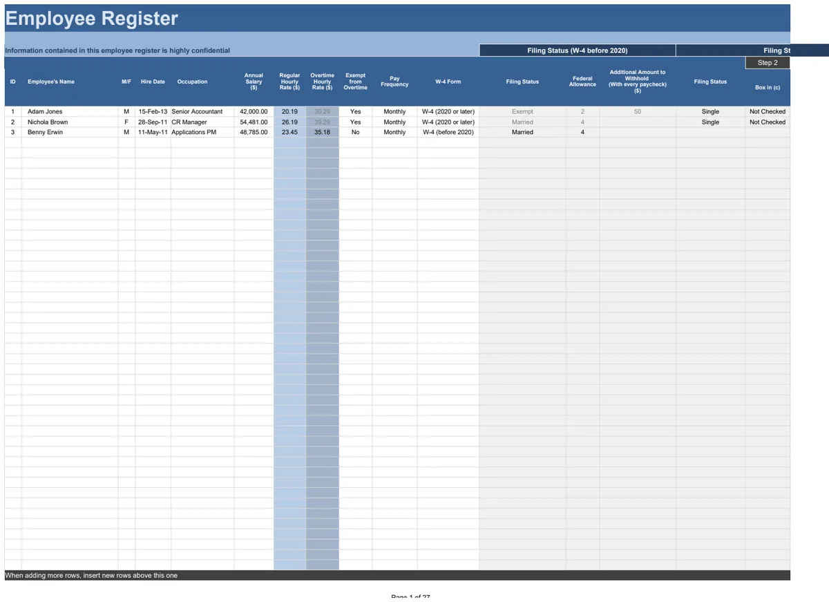 Payroll Calculator with Federal Tax Tables preview