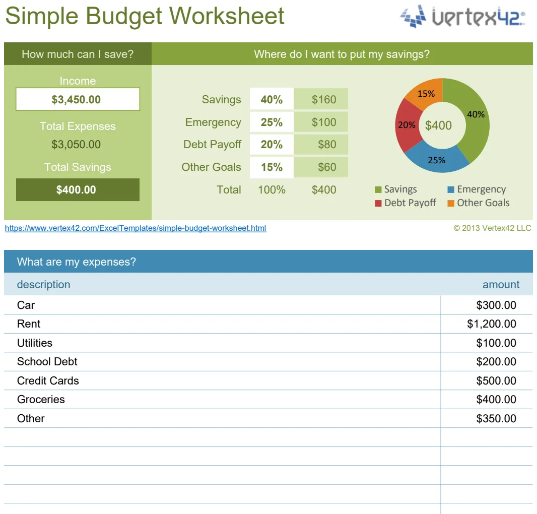Simple Budget preview