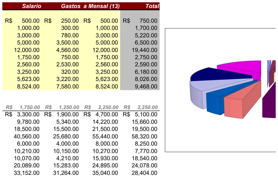 Monthly Salary & Expense Tracker with 13th Month Income preview