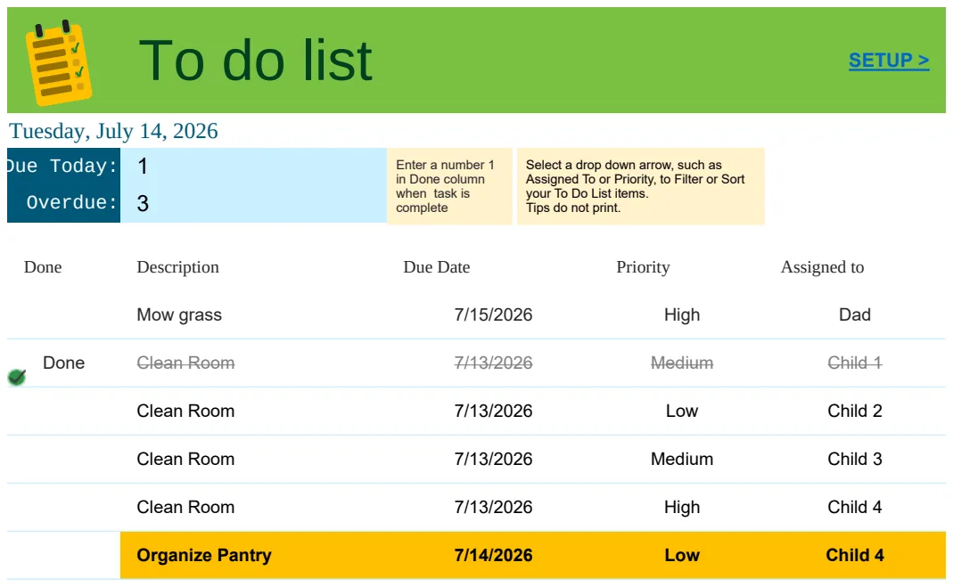 To Do List preview