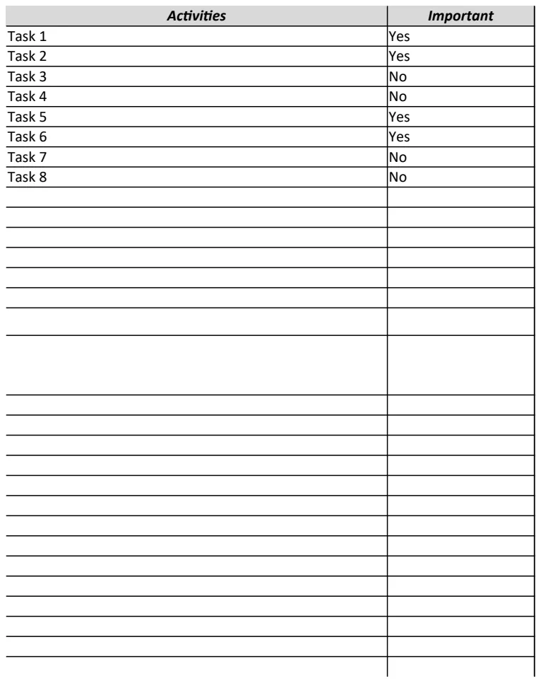 To Do List Task Matrix preview