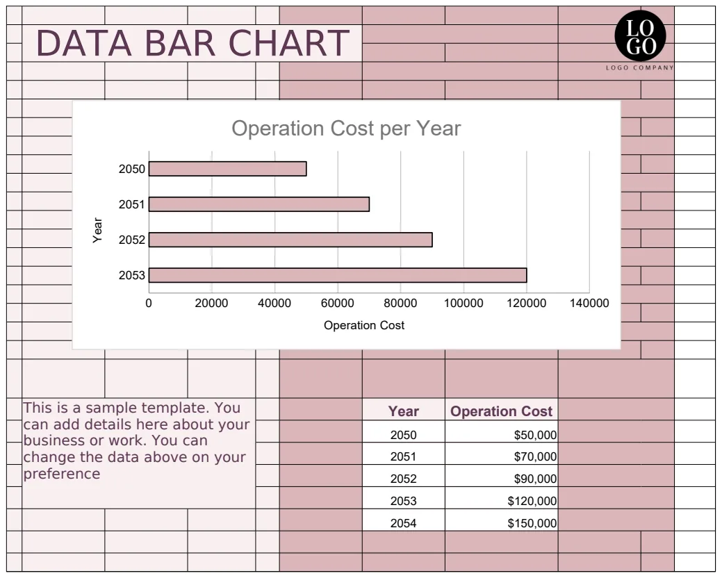 Data Bar Chart Template preview