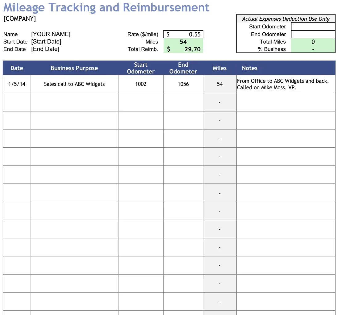 Mileage Tracker preview