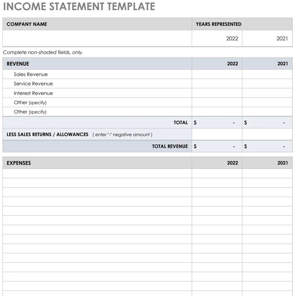IC Income Statement preview