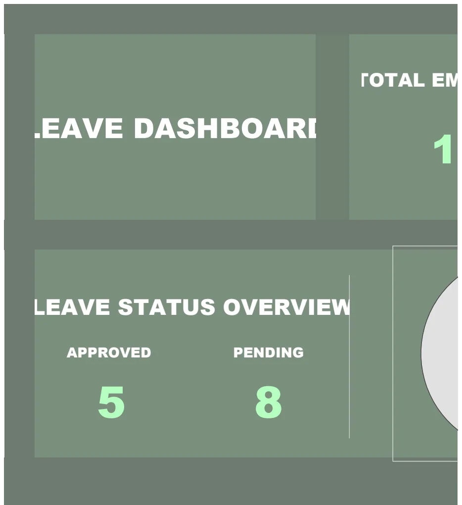 Leave Dashboard Template preview