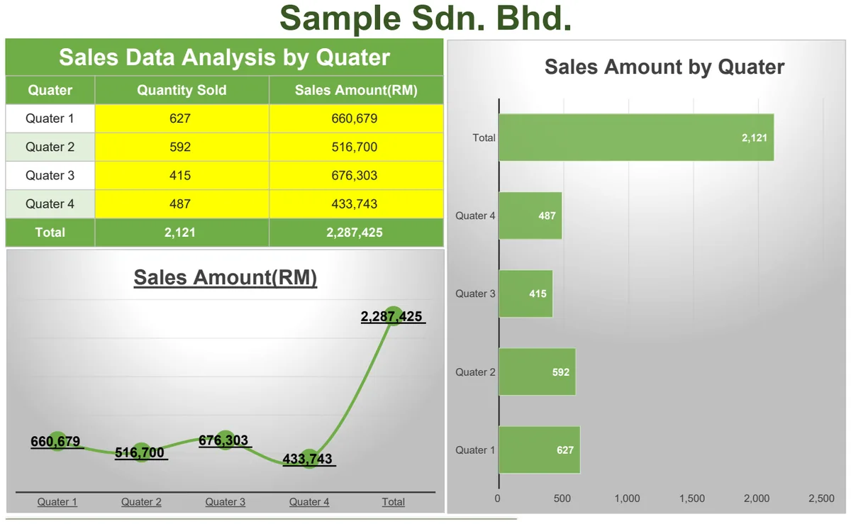Sales Data Analysis by Quarter preview
