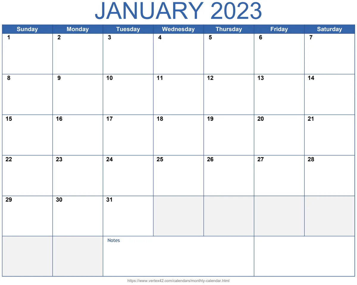 Monthly Calendar preview