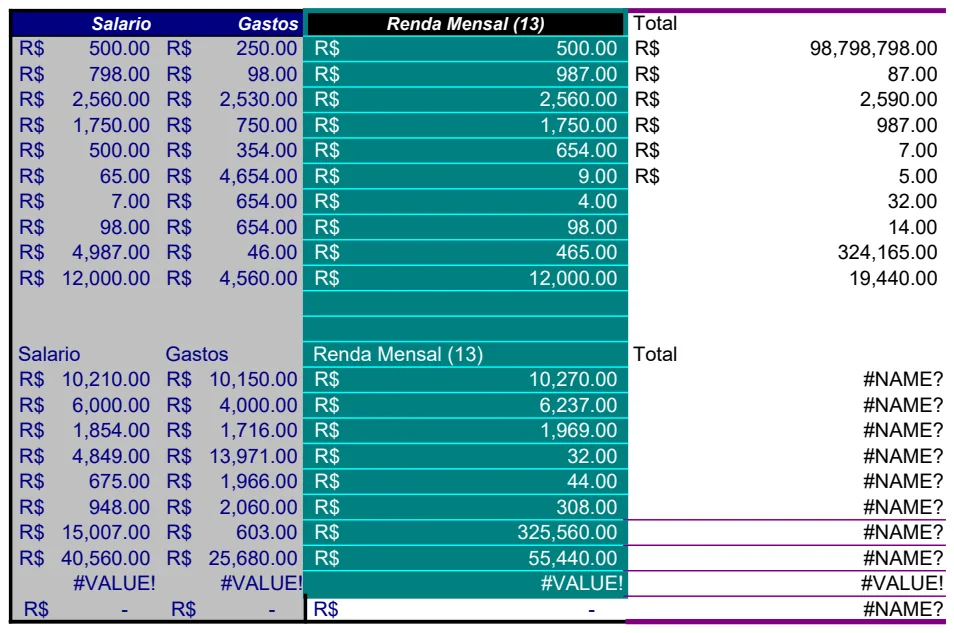 Monthly Salary & Expense Tracker preview