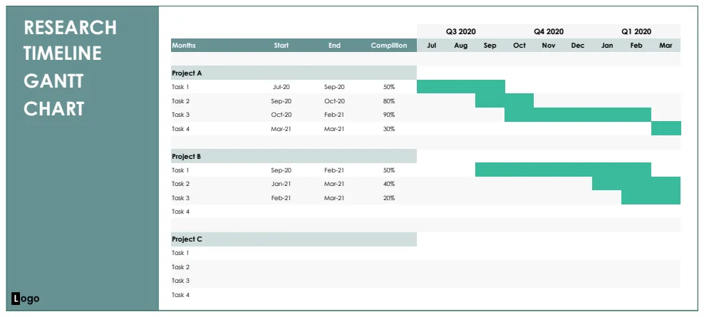 Project Timeline Gantt Chart preview