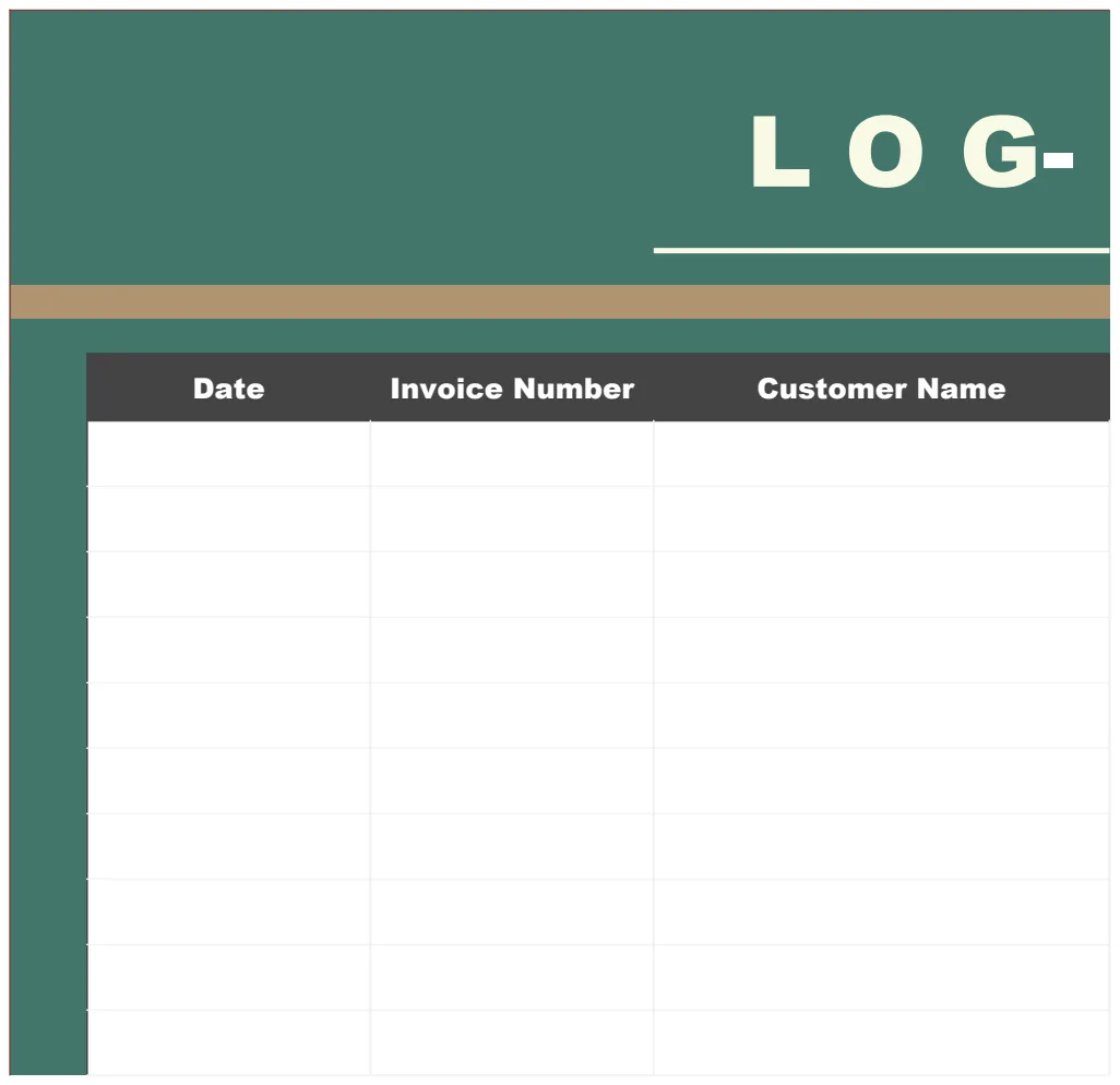 Small Business Sales Log Template preview