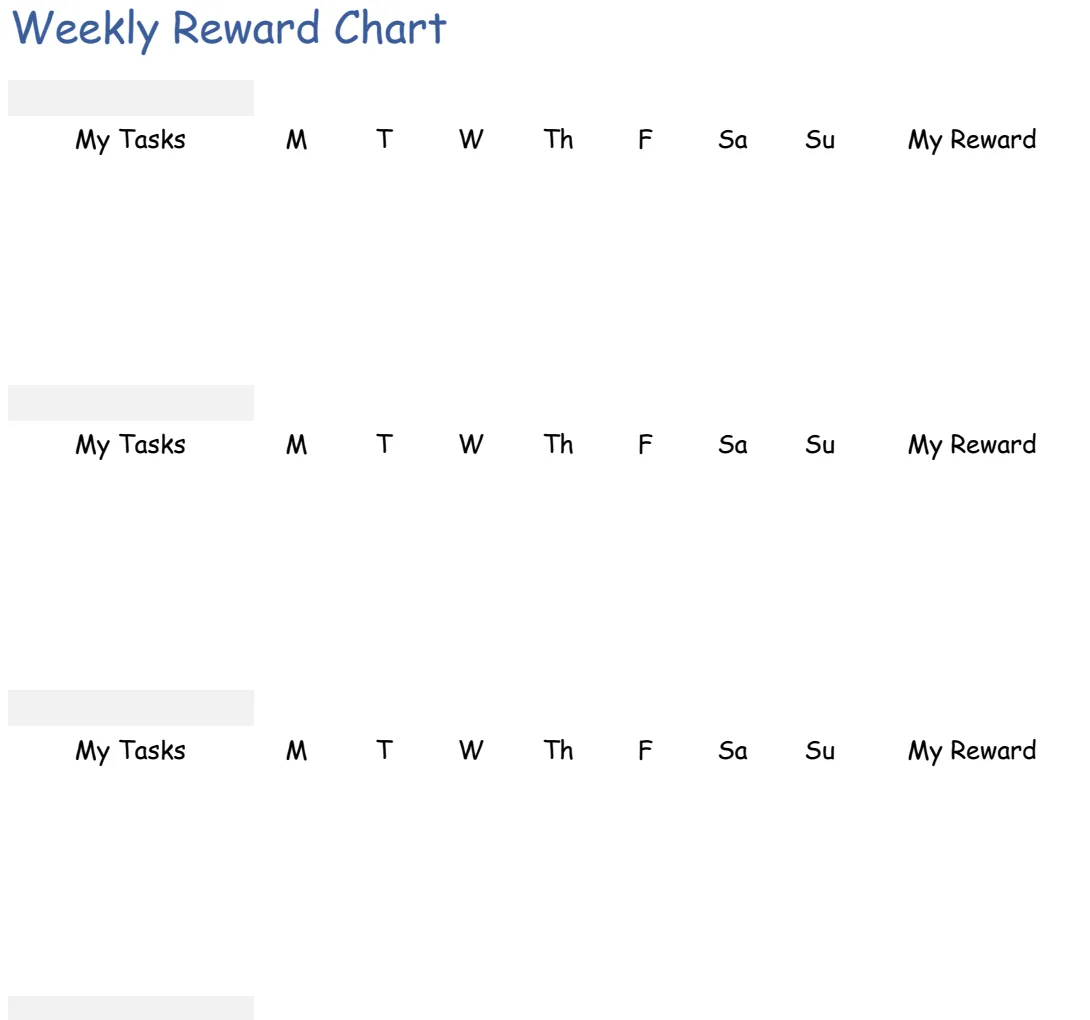 Weekly Reward Chart preview