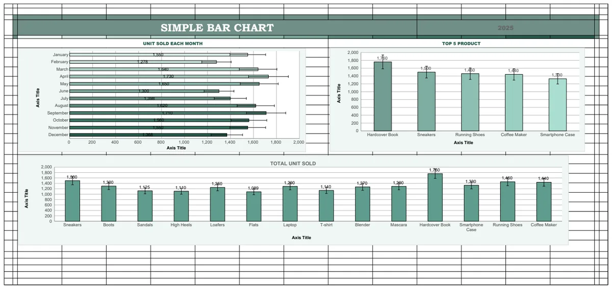 Simple Bar Chart Template preview
