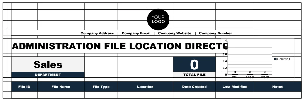 Administration File Location Directory Template preview