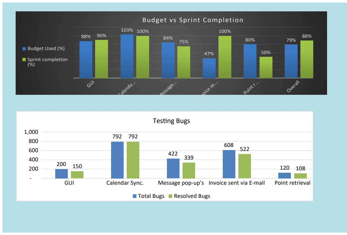Agile Project Status Report Template preview