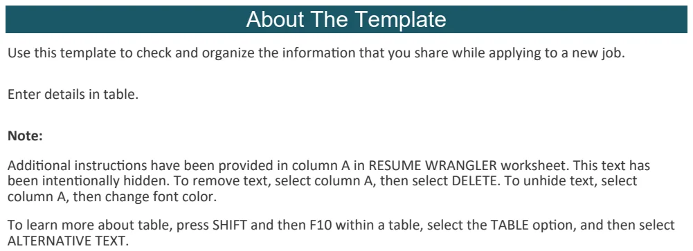 Resume Wrangler preview