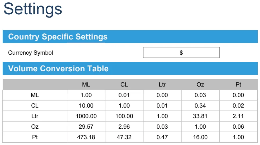 Cocktail Cost Calculator preview