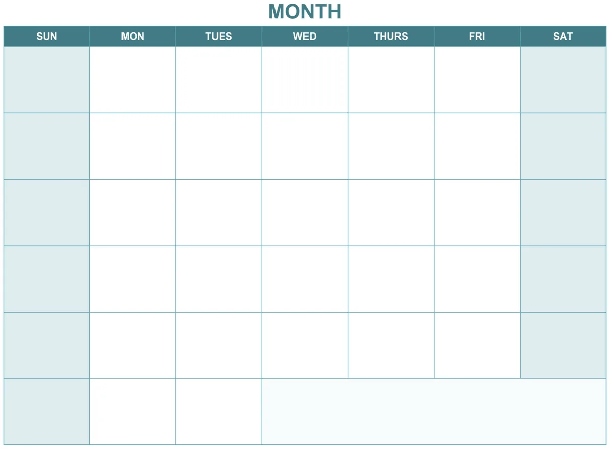 IC Monthly Calendar 8857 preview
