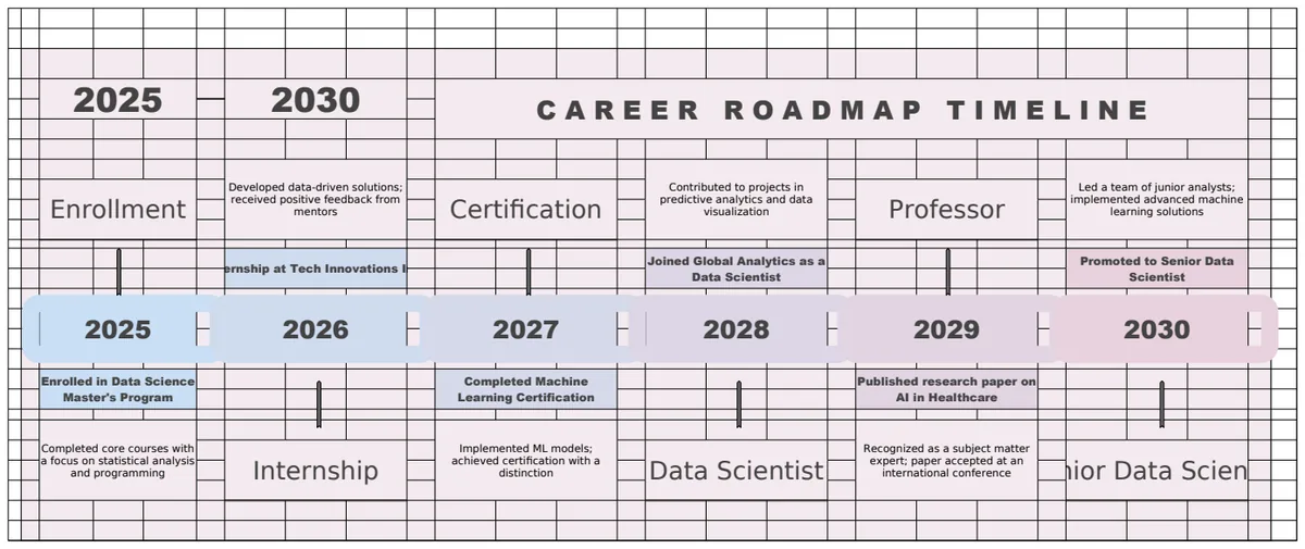 Career Roadmap Timeline Template preview
