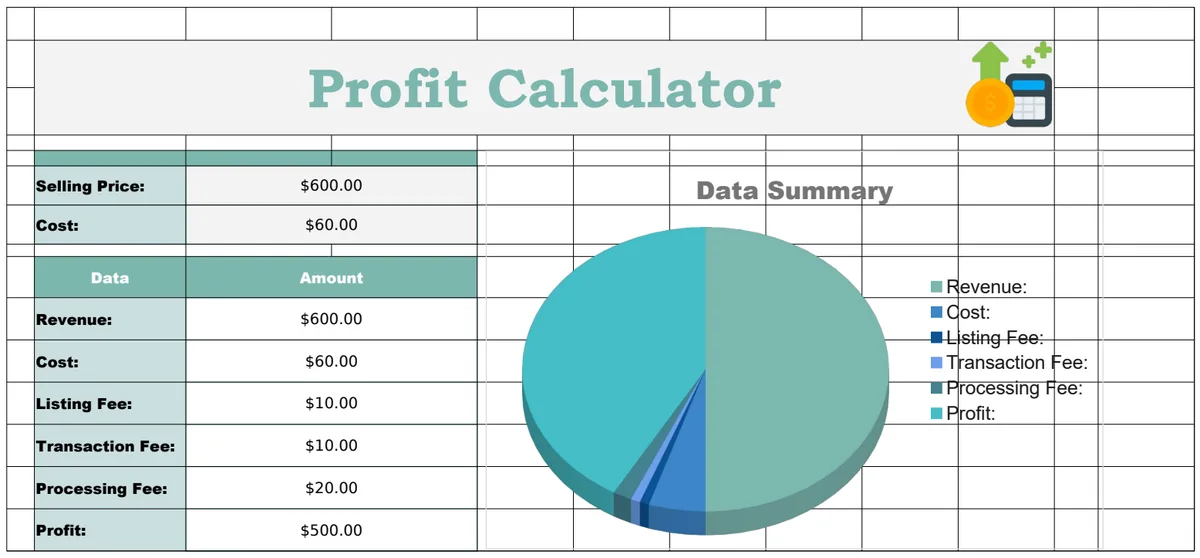Profit Calculator Template preview