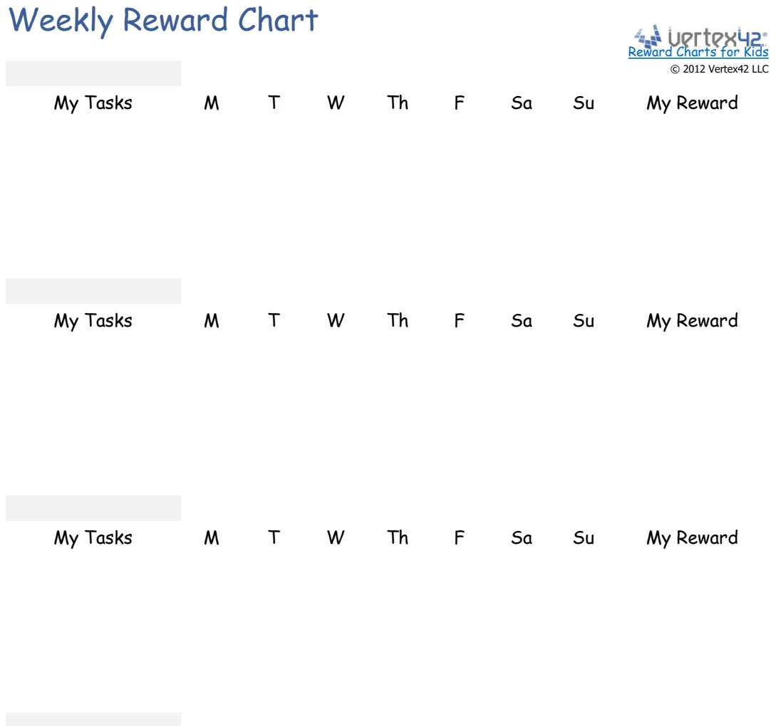 Weekly Reward Chart preview