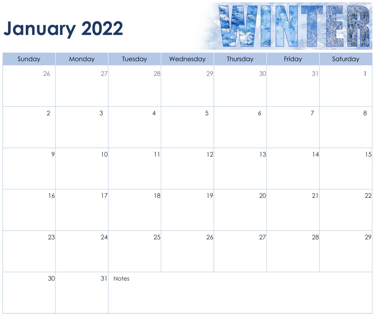 Seasonal Photo Calendar preview