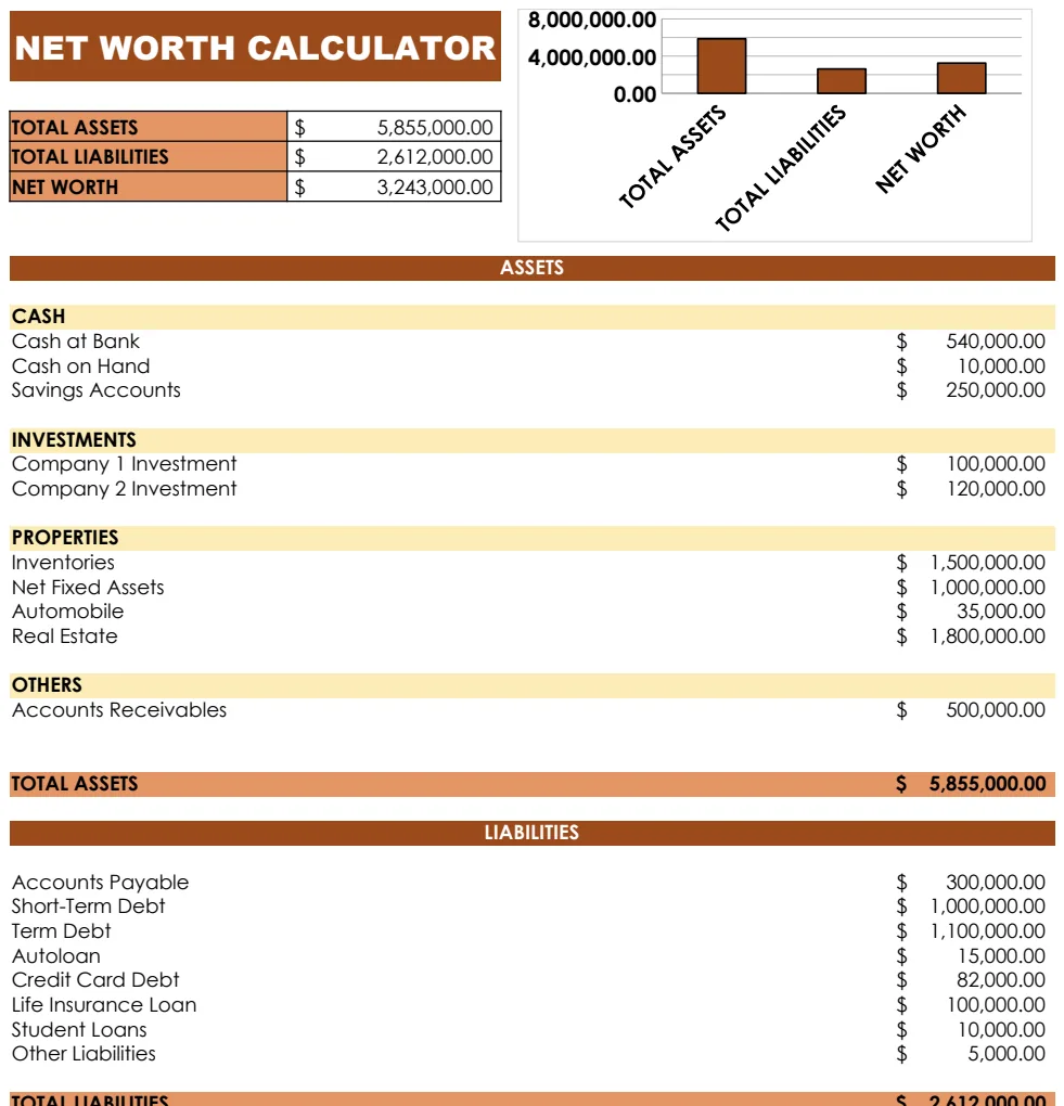 Net Worth Calculator preview