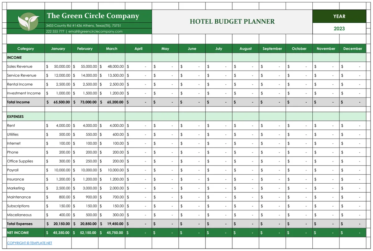 Hotel Budget Planner preview