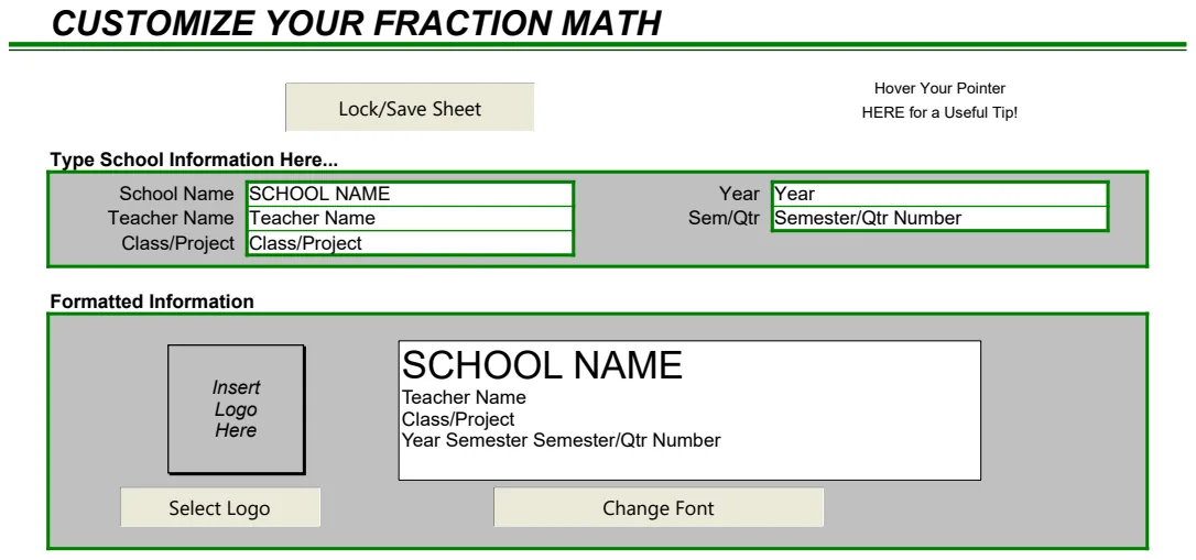 Fraction Math Learning Tool preview