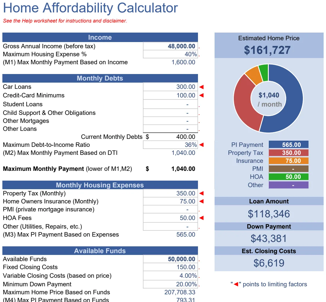 Home Affordability Calculator preview