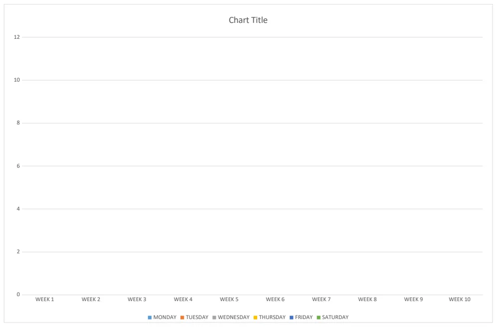 Weekly Gantt Chart Template preview