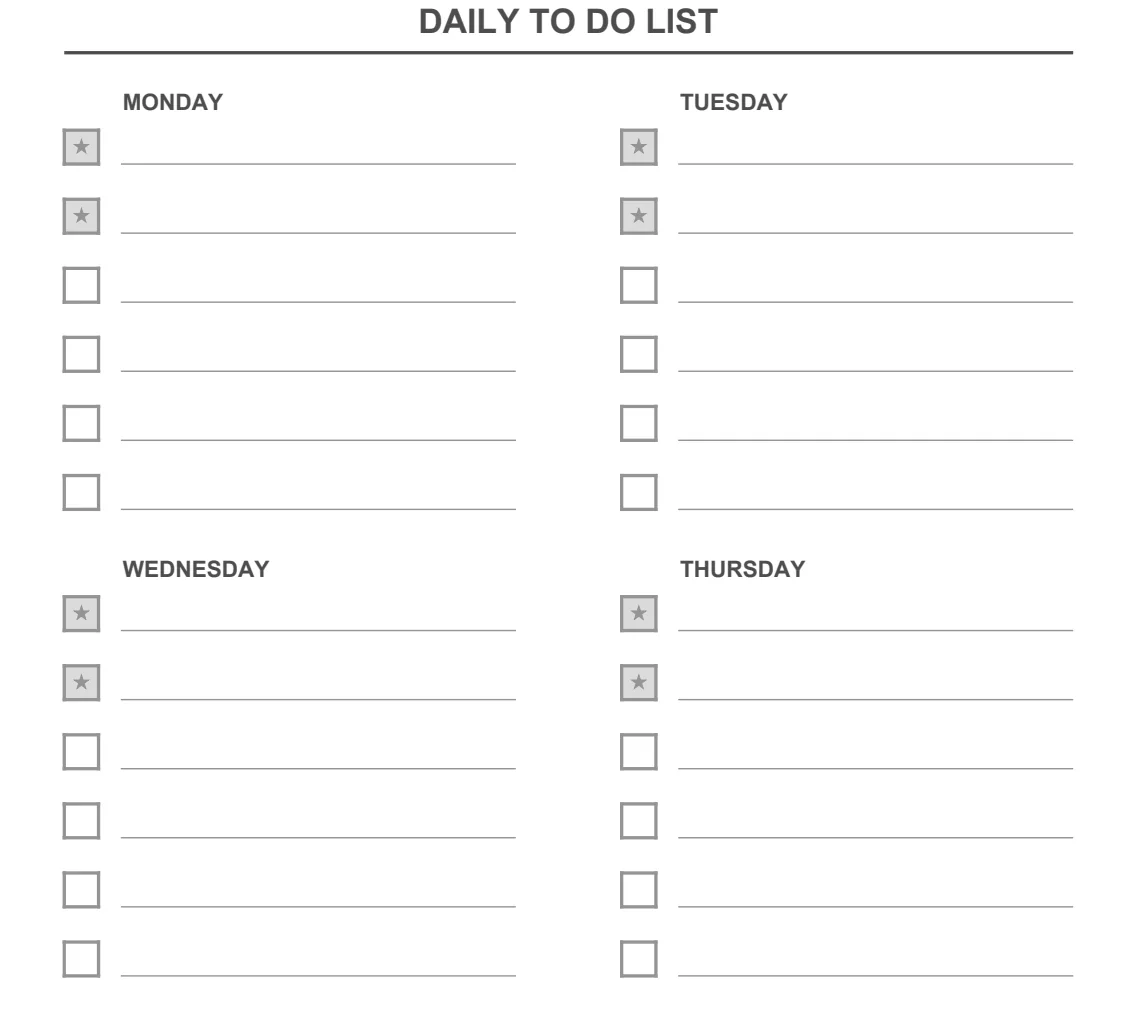 Daily To Do List preview
