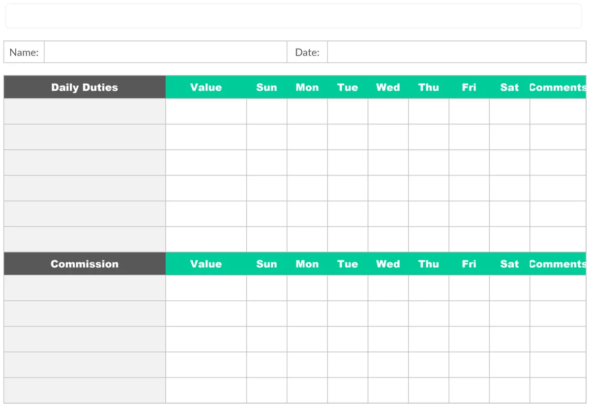Responsibility Chart preview