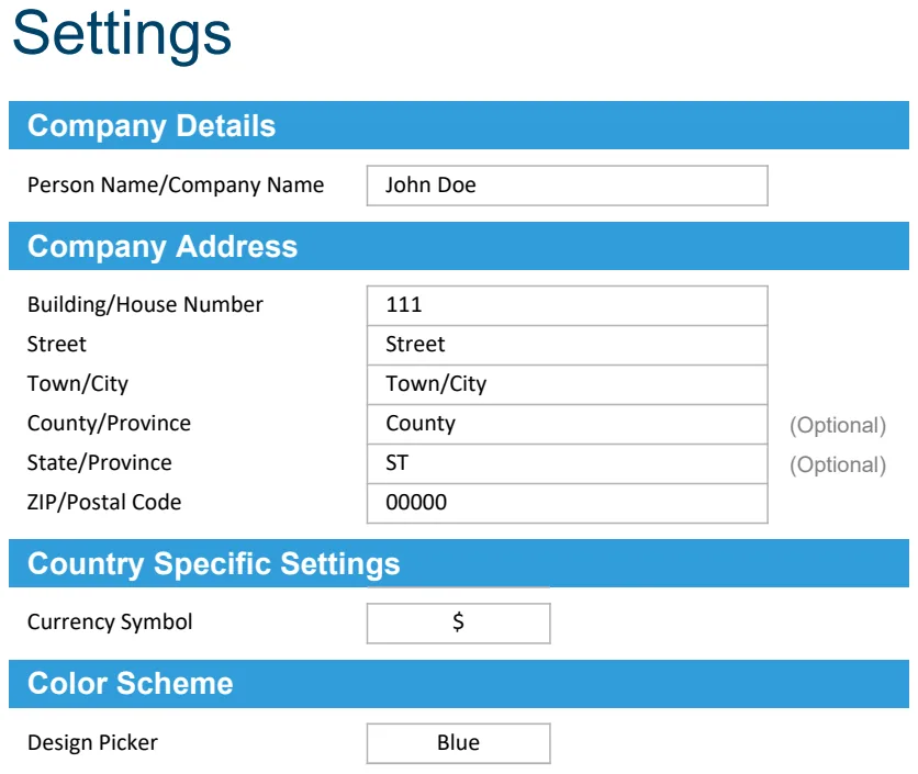 Rent Receipt Template preview
