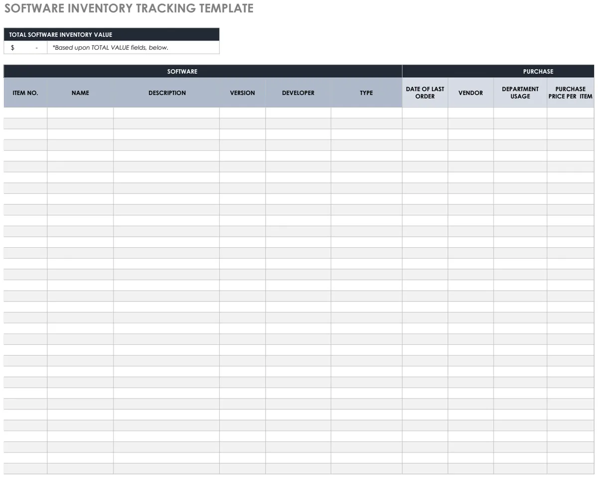 Software Inventory preview
