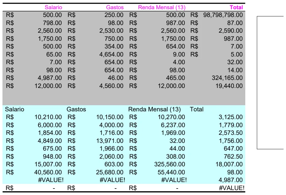 Salary and Monthly Income Tracker preview