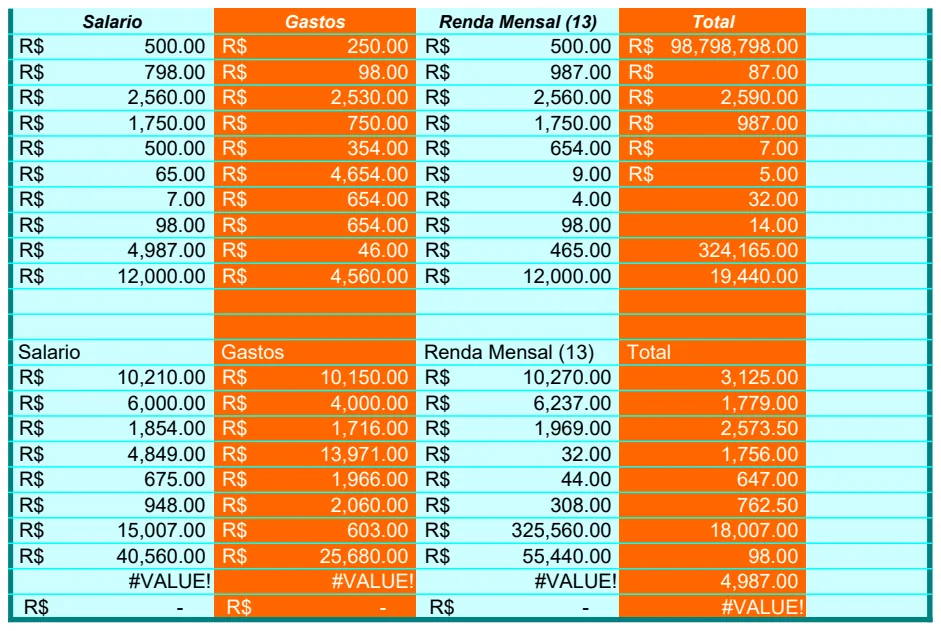Monthly Salary and Expense Tracker preview