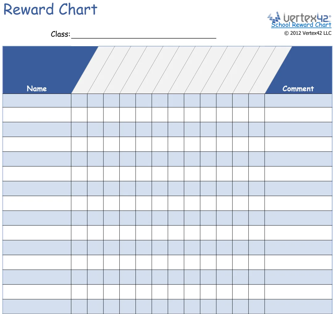 School Reward Chart preview