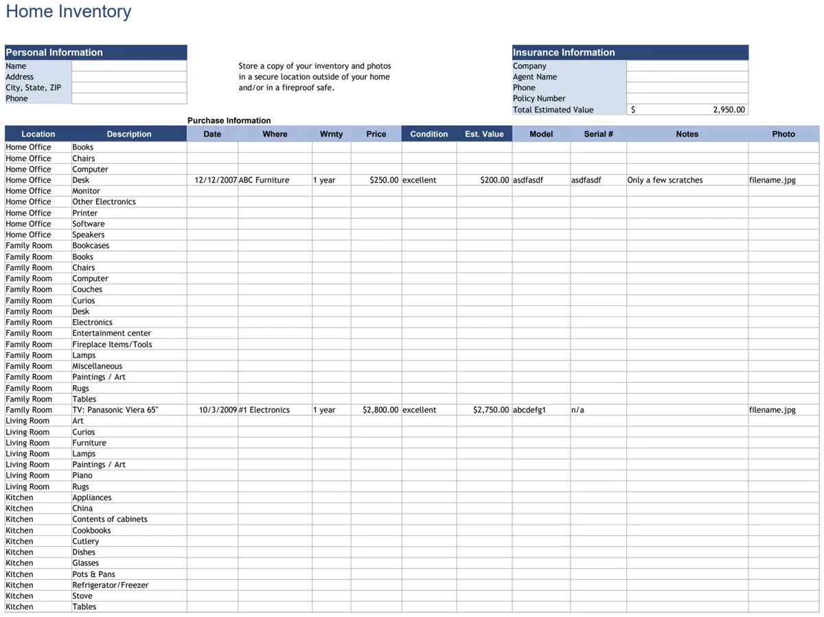 Home Inventory Tracker preview