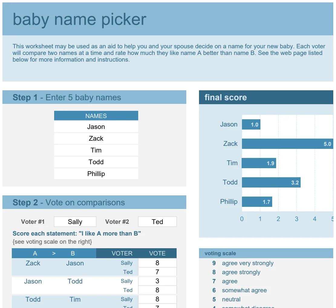 Baby Name Picker preview