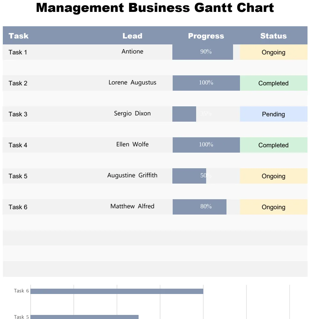 Management Business Gantt Chart preview
