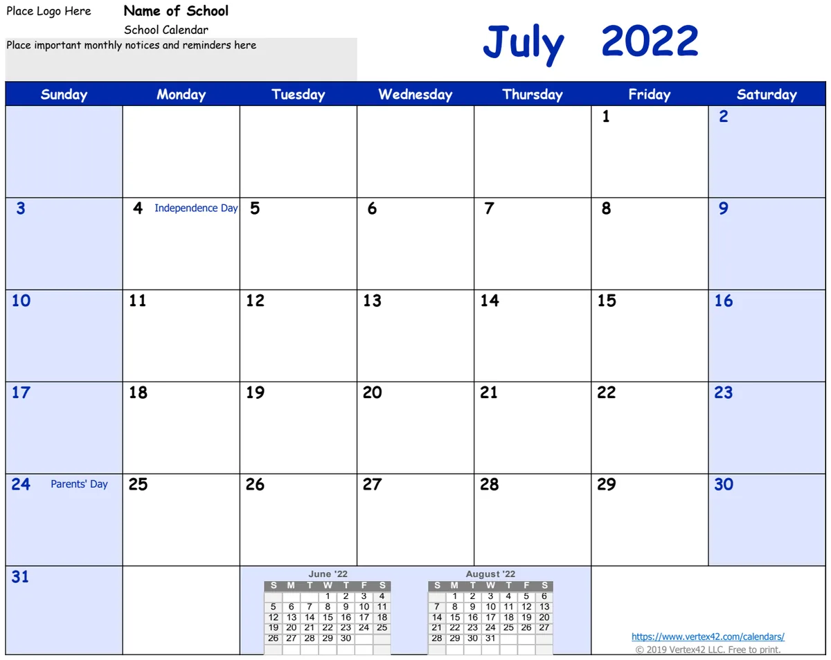 2022 2023 School Calendar preview