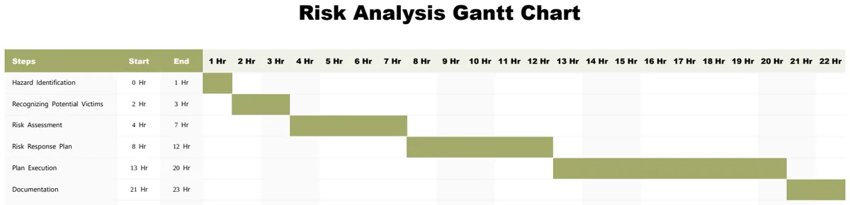 Risk Analysis Gantt Chart preview