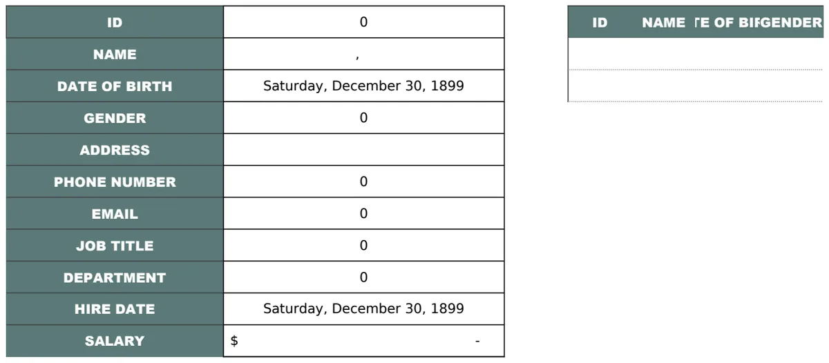 Data Collection Sheet Excel Template template preview