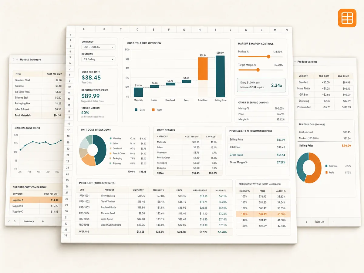 Pricing Calculator Multi preview