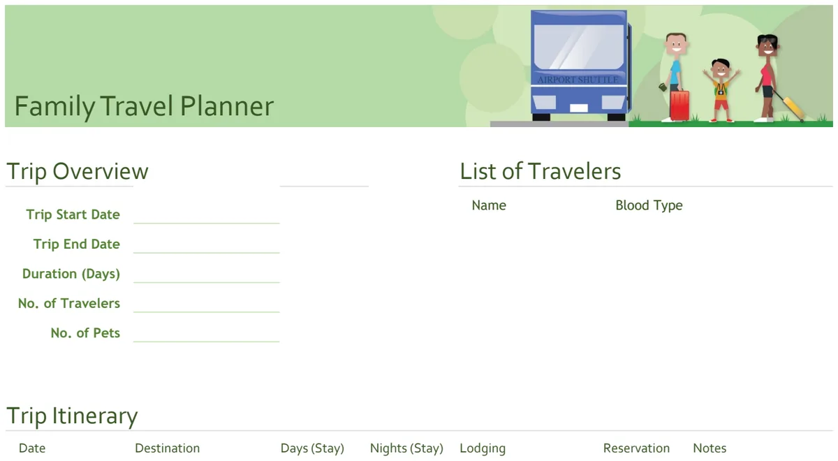 Family Travel Planner preview