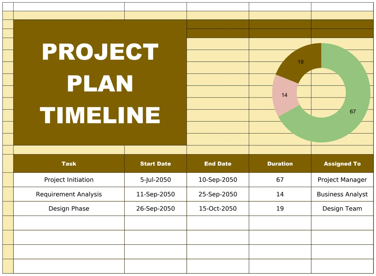Project Plan Timeline Template preview